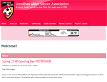 Tablet Screenshot of jasoccerassoc.org